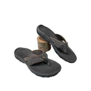 Teva- Men's Size 14 Katavi Thong Flip-Flop Brown Casual Summer Sandals EUC
